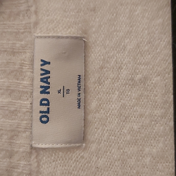 Sweater XL large Gray Black White stripe long sleeve - Picture 3 of 3